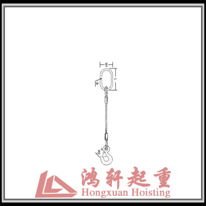 单腿钢丝绳吊索具